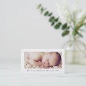 Eenvoudig en schoon 2 | Visitekaartjes voor fotogr (Staand voorkant)