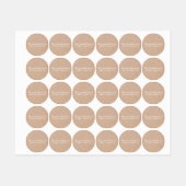 Eenvoudig en schoon Kraft Circulaire Kleding Label (Vel)