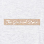 Eenvoudig en schoon Kraft-strijkijzer op kledingla Labels (Design 1)