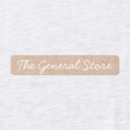 Eenvoudig en schoon Kraft-strijkijzer op kledingla Labels (Design 1)