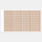 Eenvoudig en schoon Kraft-strijkijzer op kledingla Labels (Vel)