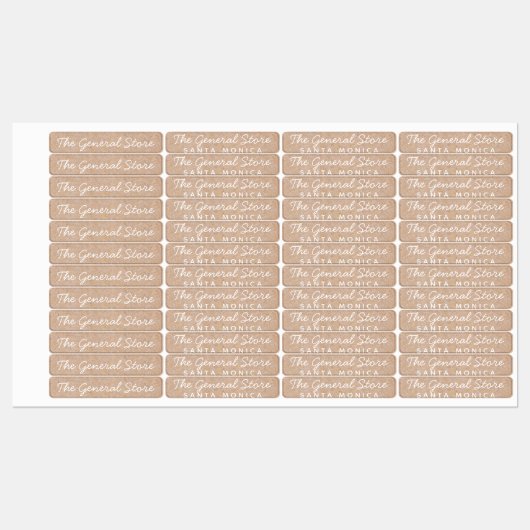 Eenvoudig en schoon Kraft-strijkijzer op kledingla Labels (Vel)