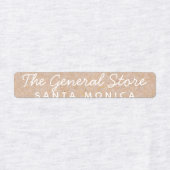 Eenvoudig en schoon Kraft-strijkijzer op kledingla Labels (Design 2)