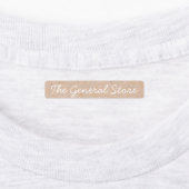 Eenvoudig en schoon Kraft-strijkijzer op kledingla Labels (Aangebracht)