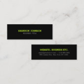 Eenvoudig en schoon Slim visitekaartje - groen acc (Voorkant / Achterkant)