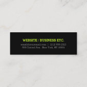 Eenvoudig en schoon Slim visitekaartje - groen acc (Achterkant)