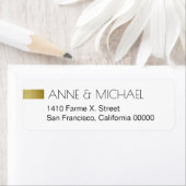 eenvoudig en schoon trouwlabel met twee namen etiket (Insitu)