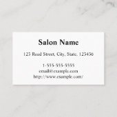 Eenvoudig en schoon Visitekaartje (Achterkant)