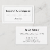 Eenvoudig en schoon Visitekaartje (Voorkant / Achterkant)