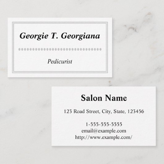 Eenvoudig en schoon Visitekaartje (Voorkant / Achterkant)