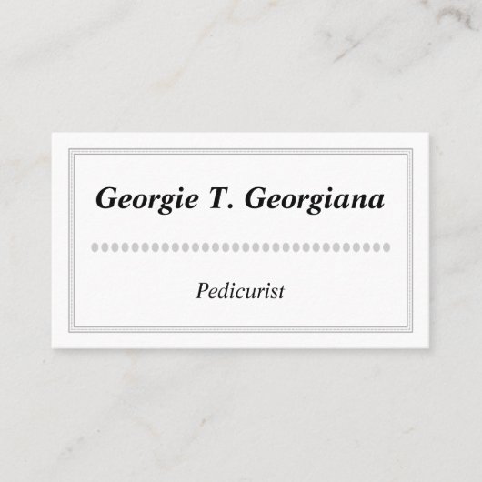 Eenvoudig en schoon Visitekaartje (Voorkant)