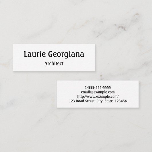 Eenvoudig en schoon Visitekaartje (Voorkant / Achterkant)