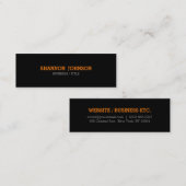 Eenvoudig en schoon visitekaartje - oranje (Voorkant / Achterkant)