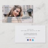 Eenvoudig en schoon | Visitekaartjes voor fotograf (Voorkant / Achterkant)