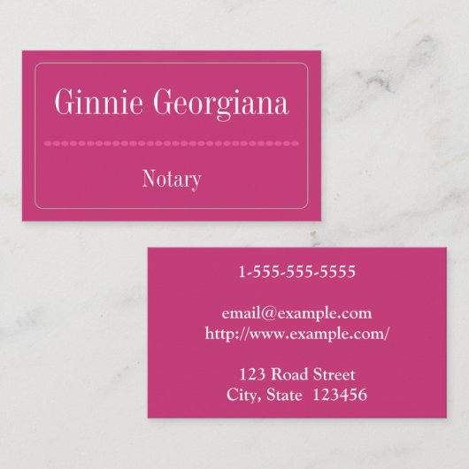 Eenvoudig en standaard Visitekaartje (Voorkant / Achterkant)