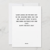 Eenvoudig en Stijlvol | Bloemengeschenk voor Eerst Feestdagenkaart (Achterkant)