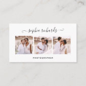 Eenvoudig en stijlvol | Drie fotograaf Visitekaartje (Voorkant)