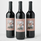 Eenvoudig en stijlvol | Foto Minimaal De datum ops Wijn Etiket (Flessen)