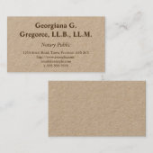 Eenvoudig en traditioneel Notioneel openbaar Visit Visitekaartje (Voorkant / Achterkant)