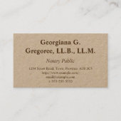 Eenvoudig en traditioneel Notioneel openbaar Visit Visitekaartje (Voorkant)