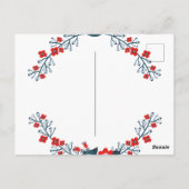 Eenvoudig en vrolijk kerstfeest briefkaart (Achterkant)