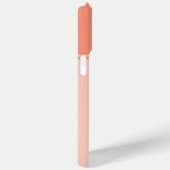 Eenvoudig en zalmroze gestreept monogram Case-Mate iPhone case (Achterkant / Rechts)