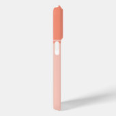 Eenvoudig en  zalmroze gestreept monogram Case-Mate iPhone case (Achterkant / Rechts)