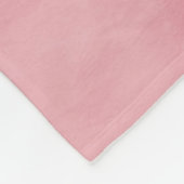 Eenvoudig en zwart-wit roze monogram met naam fleece deken (Hoek)