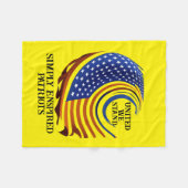 Eenvoudig Enspirated United We Stand Patriots Fleece Deken (Voorkant (Horizontaal))