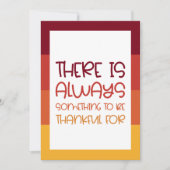 Eenvoudig Er is altijd iets om dankbaar te zijn vo Feestdagenkaart (Voorkant)
