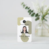 Eenvoudig esthetisch abstract patroon Aangepaste n Visitekaartje (Staand voorkant)