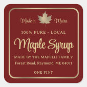 Eenvoudig etiket met mannetje Gold Leaf Gold Lijst (Voorkant)