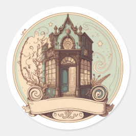 Eenvoudig etiket van de deur