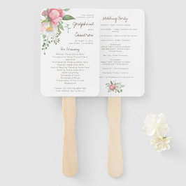 Eenvoudig Eucalyptus Floral Greenery Wedding Progr Handwaaier