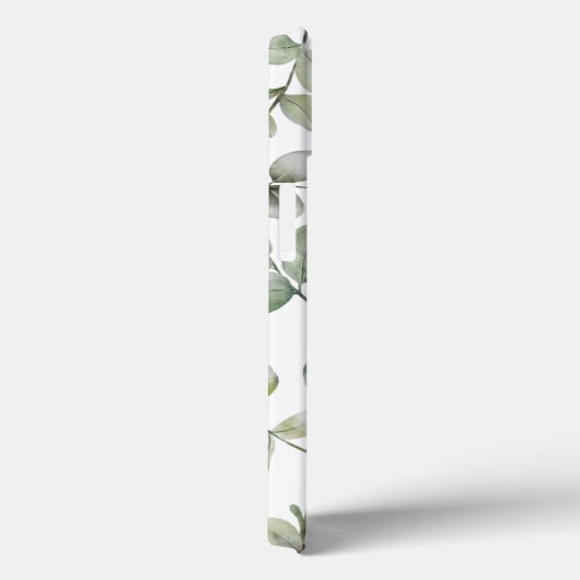 Eenvoudig Eucalyputus Sage Green Waterverf Patroon Case-Mate iPhone Case (Achterkant / Rechts)