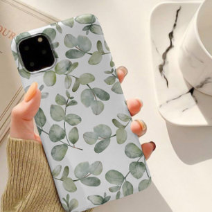 Eenvoudig Eucalyputus Sage Green Waterverf Patroon Case-Mate iPhone Case
