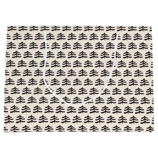 Eenvoudig Evergreen Modern Groot Cadeauzakje (Voorkant)