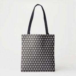 Eenvoudig Evergreen Modern Zwart Tote Bag