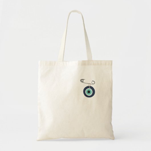 Eenvoudig Evil Eye Betaalbaar Stijlvol Canvas tas (Voorkant)