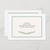 Eenvoudig expressienomp Hartelijk dank Bedankkaart (Voorkant / Achterkant)