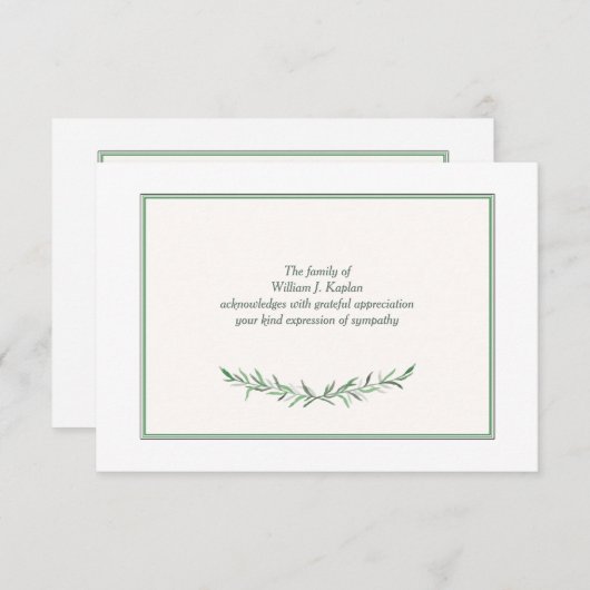 Eenvoudig expressienomp Hartelijk dank Bedankkaart (Voorkant / Achterkant)