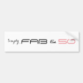 Eenvoudig FAB & 50 - Bumpersticker (Voorkant)