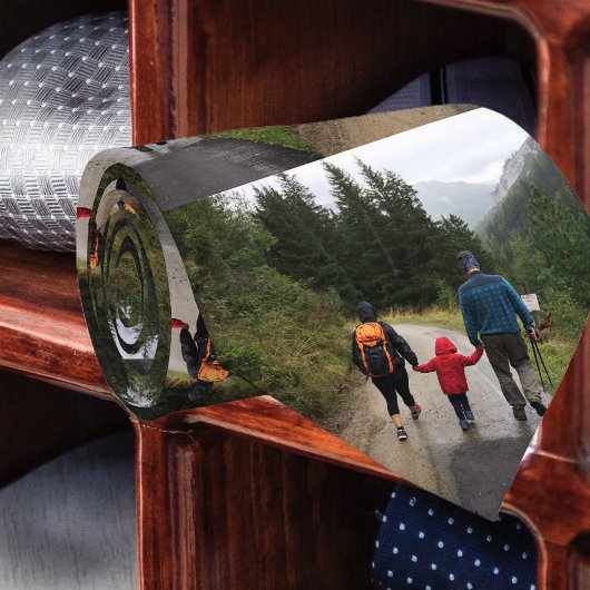 Eenvoudig familiefoto-patroon stropdas