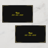 Eenvoudig Fancy naam en nummer Visitekaartje (Voorkant / Achterkant)