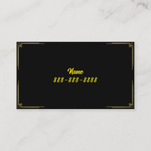 Eenvoudig Fancy naam en nummer Visitekaartje