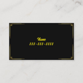 Eenvoudig Fancy naam en nummer Visitekaartje