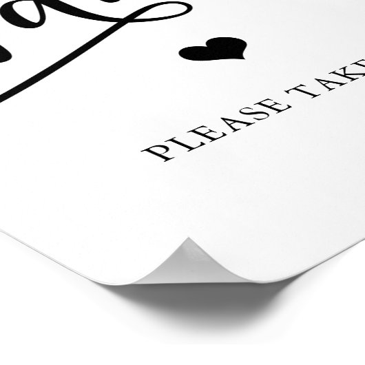 Eenvoudig FANS-teken voor Elegant Weddenschap Poster (Hoek)