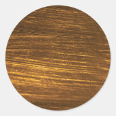 Eenvoudig Faux Gold. Ronde Sticker (Voorkant)