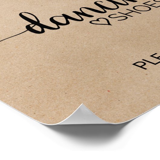 Eenvoudig Faux Kraft Calligraphy Dansende Showbord Poster (Hoek)