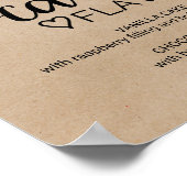 Eenvoudig Faux Kraft Weddenschap Cake Flavors Poster (Hoek)